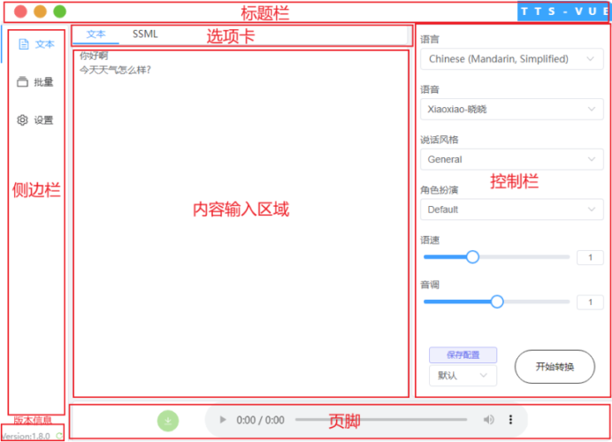 TTS-Vue 一款免费高效的语音合成软件